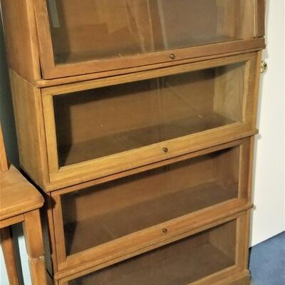 Lot #152  Contemporary Barrister Style Bookcase