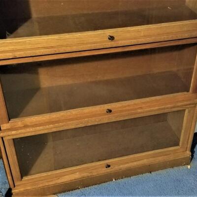 Lot #152  Contemporary Barrister Style Bookcase