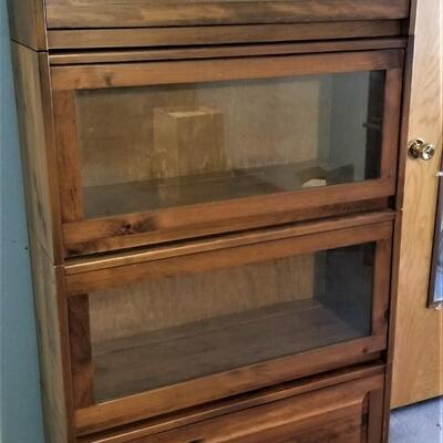Lot #154  Contemporary Barrister Style Bookcase