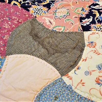 Lot #161  Vintage handsewn Quilt