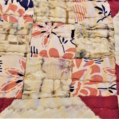 Lot #162  Antique Handsewn Quilt - an oldie but a goodie