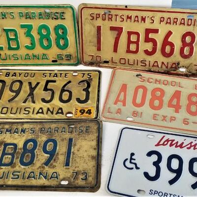 Lot #164  License Plate Lot - 13 pieces