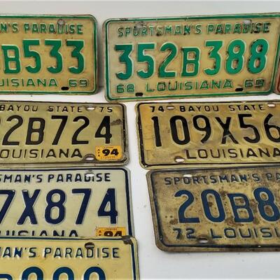 Lot #164  License Plate Lot - 13 pieces