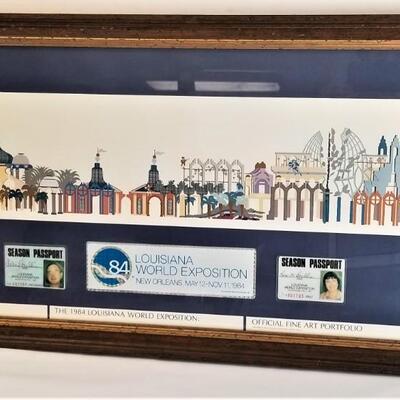 Lot #168  1984 World's Fair Wonderwall poster with Season Passes