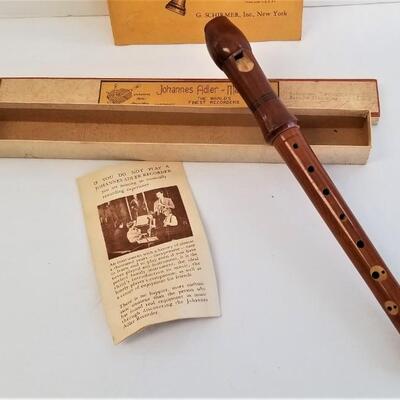 Lot #171  Vintage Johannes Adler Recorder in Box