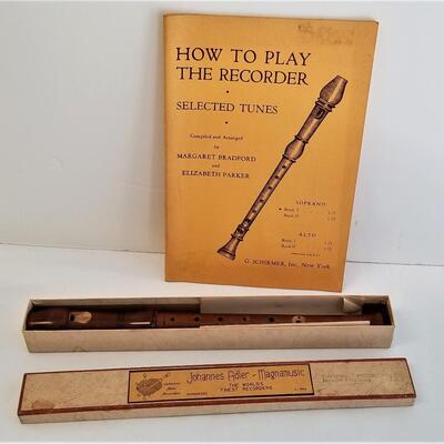 Lot #171  Vintage Johannes Adler Recorder in Box