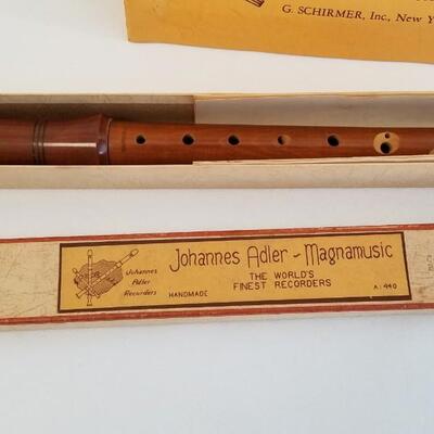 Lot #171  Vintage Johannes Adler Recorder in Box