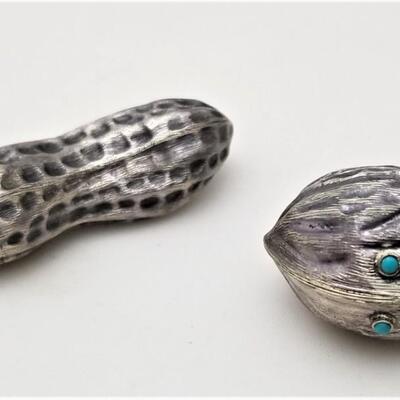Lot #176  Pair of Charming novelty Boxes done in Mexican Silver