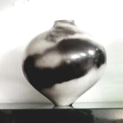 High-design striking vintage ceramic vase
