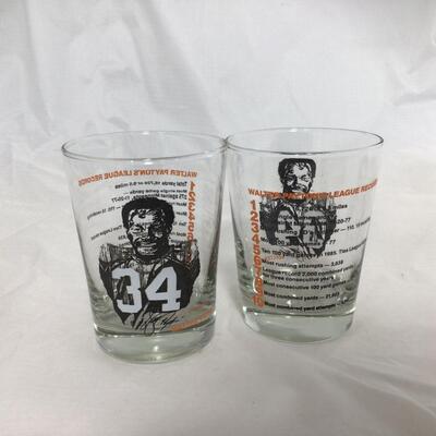 (3) BEARS | Walter Payton | League Record Glasses