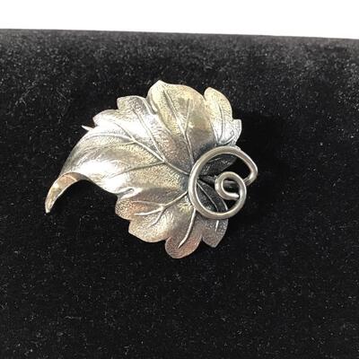 Vintage sterling silver brooch by Michele stamped