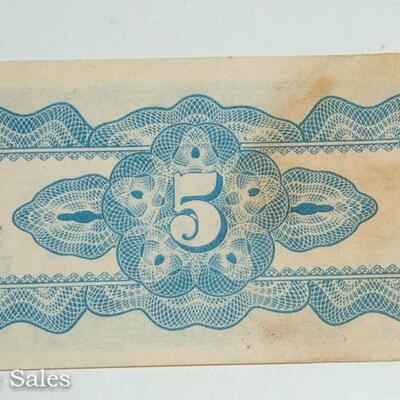 11 JAPANESE REGEERING - 5 CENT NOTES