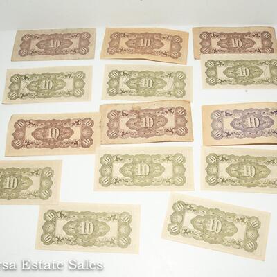 14 JAPANESE - 10 CENTAVOS NOTES