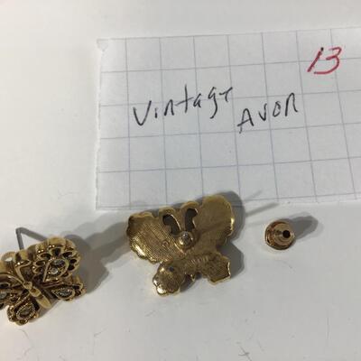Vintage Avon butterfly fashion earrings