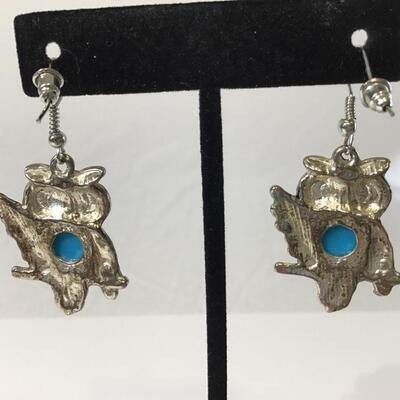 Owl earrings fashion jewelry