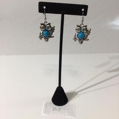 Owl earrings fashion jewelry