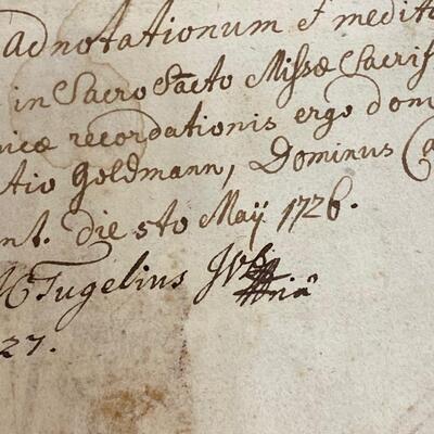 Antique 1607 Book of Gospel in Latin  by HIERONYMO NATALI Jesuit