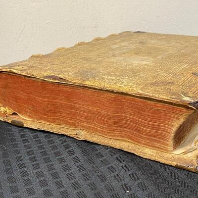 Antique 1607 Book of Gospel in Latin  by HIERONYMO NATALI Jesuit