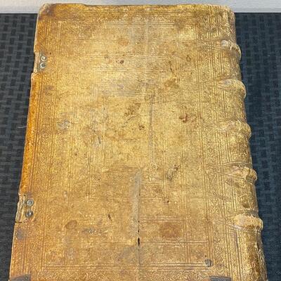 Antique 1607 Book of Gospel in Latin  by HIERONYMO NATALI Jesuit