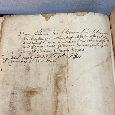 Antique 1607 Book of Gospel in Latin  by HIERONYMO NATALI Jesuit