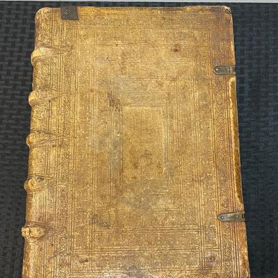 Antique 1607 Book of Gospel in Latin  by HIERONYMO NATALI Jesuit