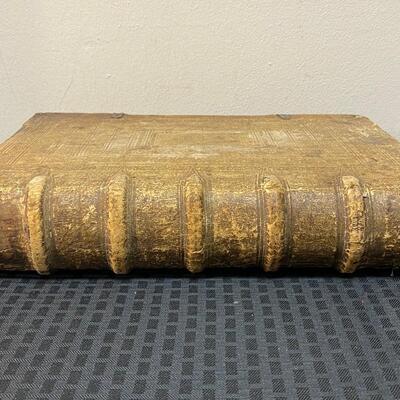 Antique 1607 Book of Gospel in Latin  by HIERONYMO NATALI Jesuit
