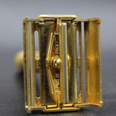 Vintage Gold Gillette Aristocrat Safety Razor