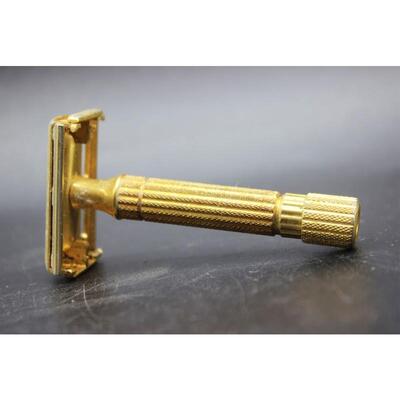 Vintage Gold Gillette Aristocrat Safety Razor