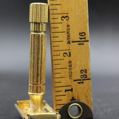 Vintage Gold Gillette Aristocrat Safety Razor