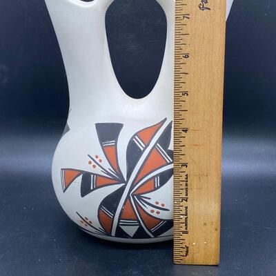 Native American Acoma Pueblo New Mexico Pottery Wedding Vase