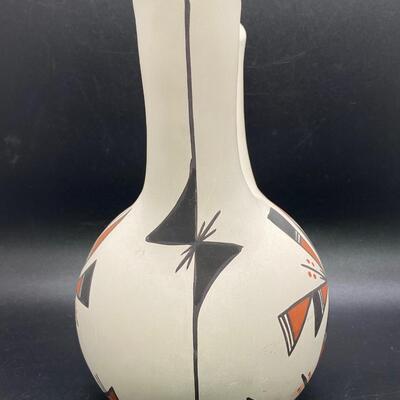 Native American Acoma Pueblo New Mexico Pottery Wedding Vase