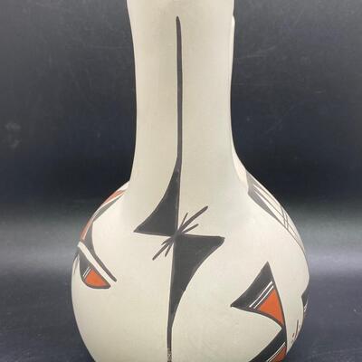 Native American Acoma Pueblo New Mexico Pottery Wedding Vase