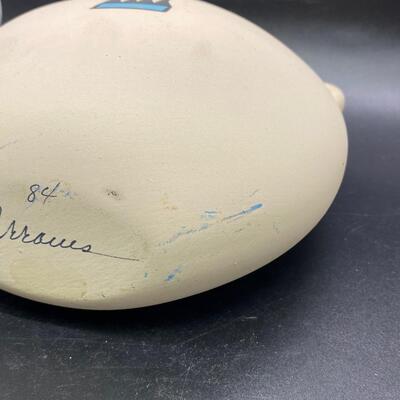 Vintage Early 1980s Southwestern Pottery Canteen Artist Signed