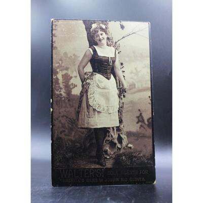 Antique Photograph Cabinet Card Business & Goods Advertisement