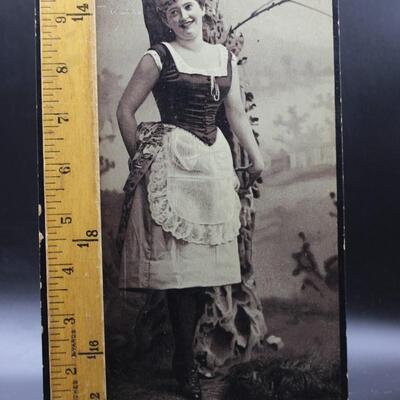 Antique Photograph Cabinet Card Business & Goods Advertisement