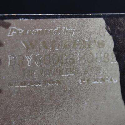 Antique Photograph Cabinet Card Business & Goods Advertisement