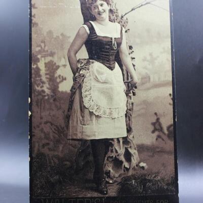 Antique Photograph Cabinet Card Business & Goods Advertisement