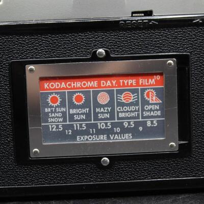 Vintage Kodak Pony IV Camera 35mm with Leather Case & Exposure Cards