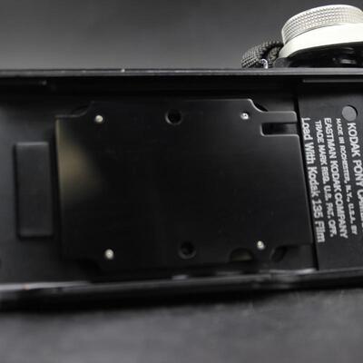 Vintage Kodak Pony IV Camera 35mm with Leather Case & Exposure Cards