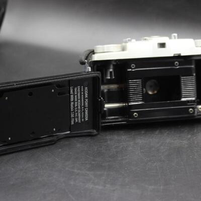 Vintage Kodak Pony IV Camera 35mm with Leather Case & Exposure Cards
