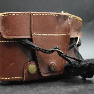 Vintage Kodak Pony IV Camera 35mm with Leather Case & Exposure Cards