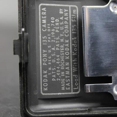 Vintage Kodak Pony 135 Film Camera Flash 200 Shutter with Leather Case