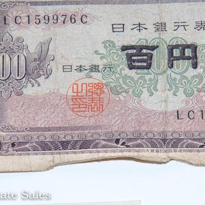 5 JAPANESE - 100 AND 500 YEN