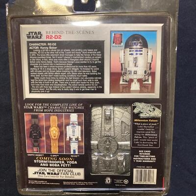 1996 Star Wars Collectors Timepiece R2d2 Watch W/millennium Falcon Case