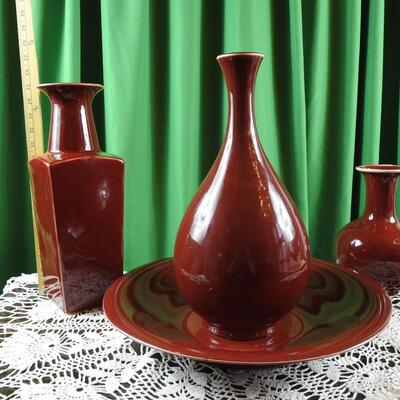 Ceramic Vases & Charger