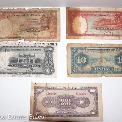 5 - CENTRAL BANK OF CHINA - VARIOUS YUAN
