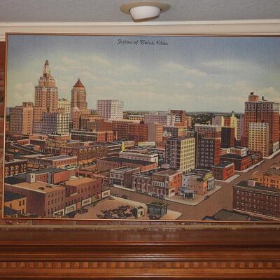 Vintage Tulsa Skyline Print