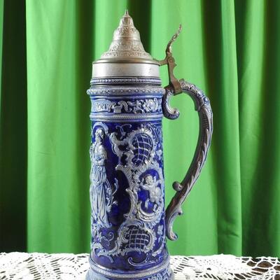 15" Vintage German Stein
