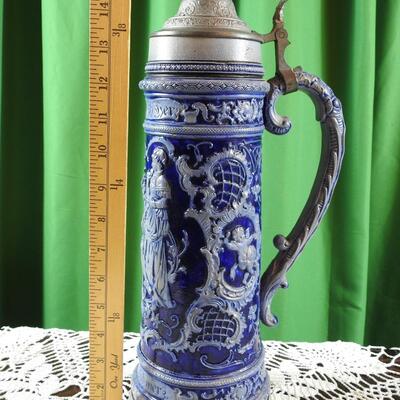 15" Vintage German Stein