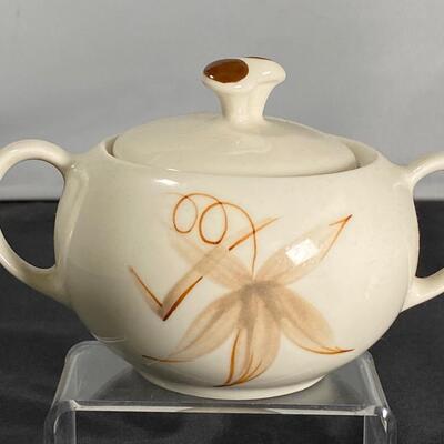 Vintage Mid-Century Winfield Dragon Passion Flower Porcelain Sugar Bowl